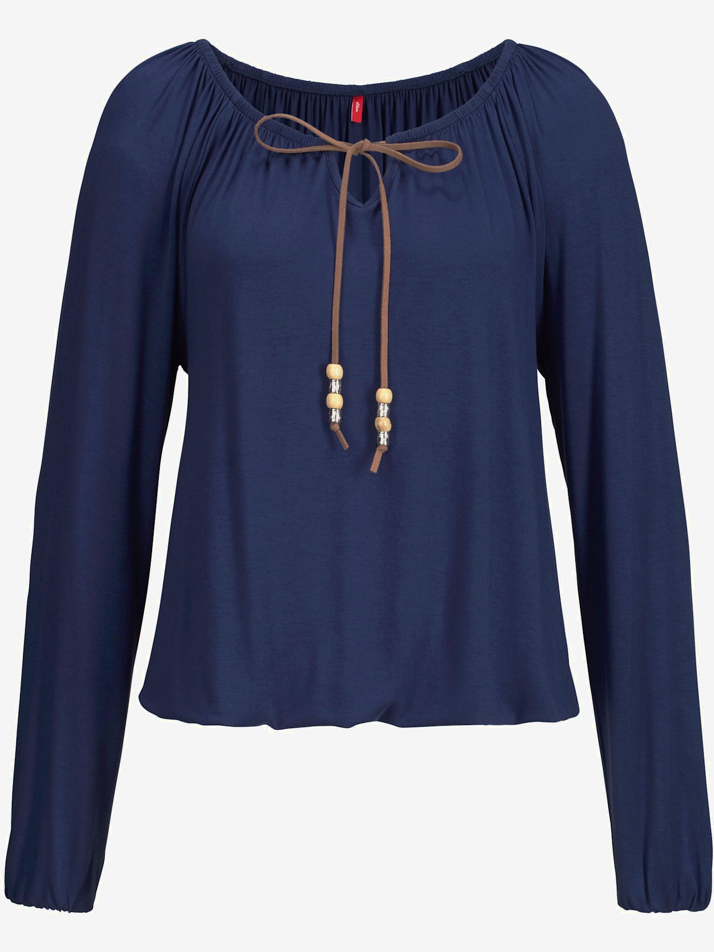 T-shirt de plage lien à nouer à l'encolure élastiquée