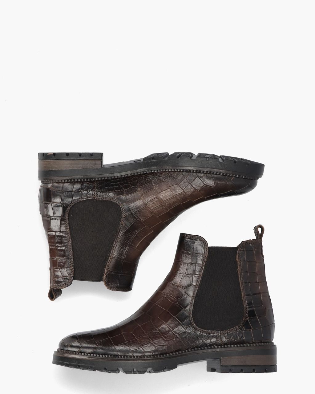 Gioia Valya Donkerbruin Dames Chelseaboots