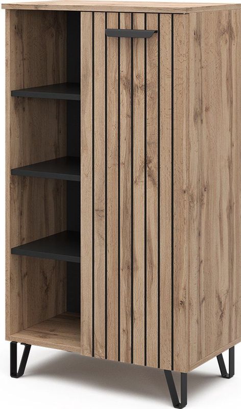 Vicco - Amber - Dressoir - Bruin - Materiaal: Wotan Eik - 35 x 110 cm