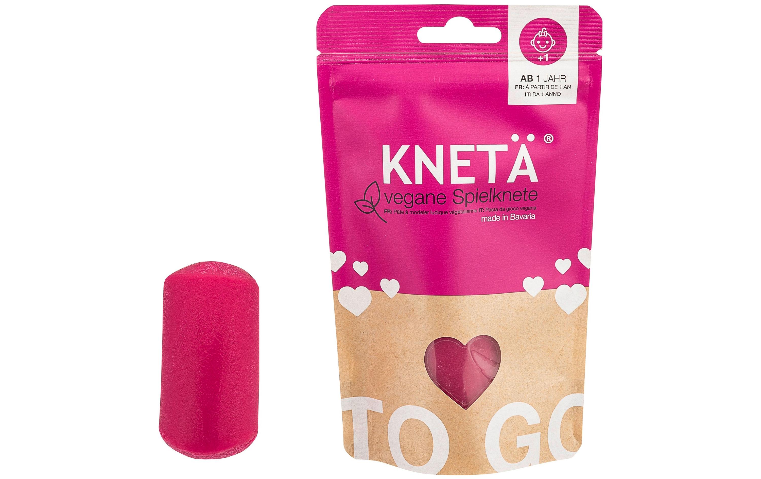 Vegane Spielknete Pink 100 gSoftknete in wiederverschliessbarer Verpackung