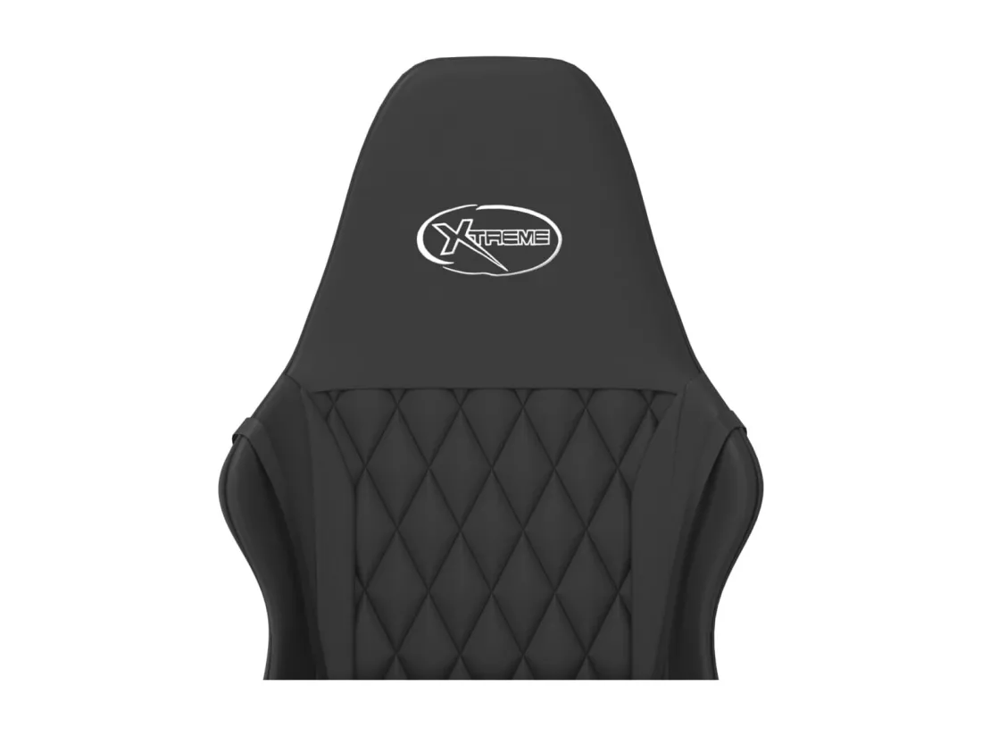 Chaise de jeu de massage noir similicuir