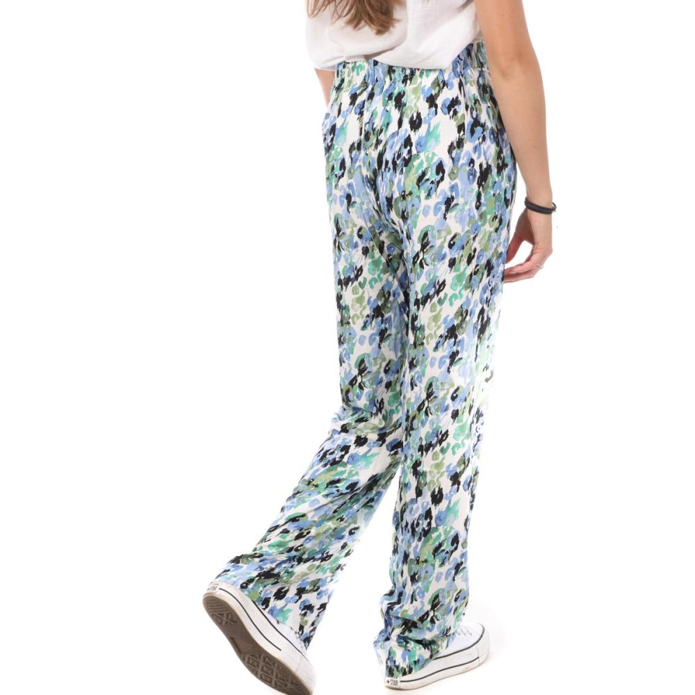 Vero Moda Pantalons Ample Vert/Bleu Femme Vero Moda Wide