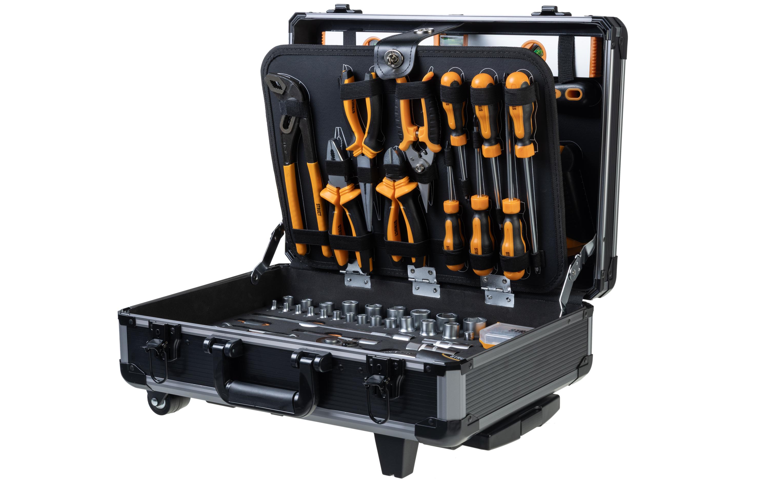 Werkzeugkoffer 152-teilig<br>Handlicher Trolley mit Teleskopgriff