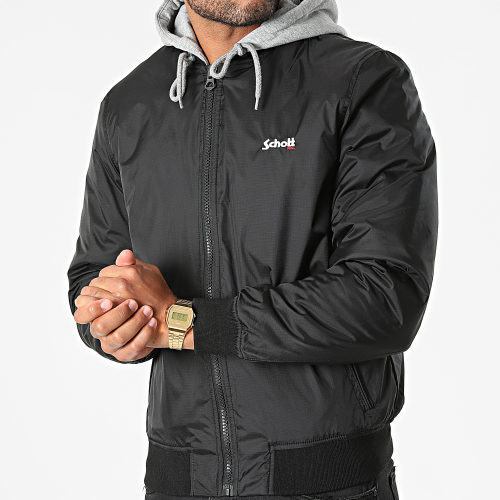 Veste Zippée Capuche Oregon Noir