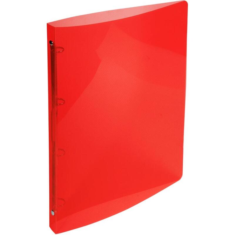 Classeur 4 anneaux plastifié Exacompta Crystal A4 - Dos 2 cm couleurs assorties