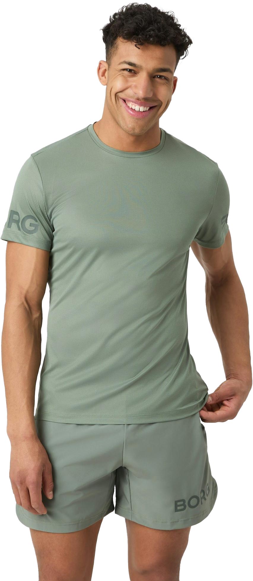 Borg Light T-Shirt Herre Agave Green