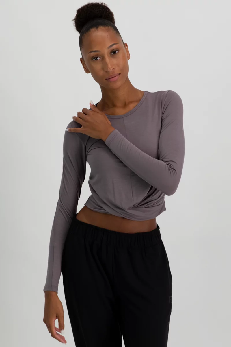POWERZONE Yoga Crop Damen Longsleeve
