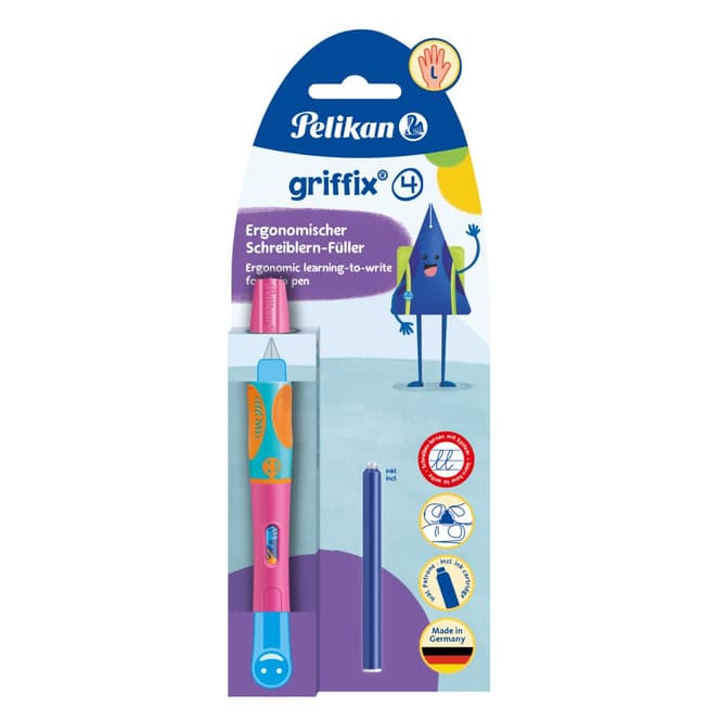 Pelikan - griffix® Füllhalter für Linkshänder - LovelyPink - L