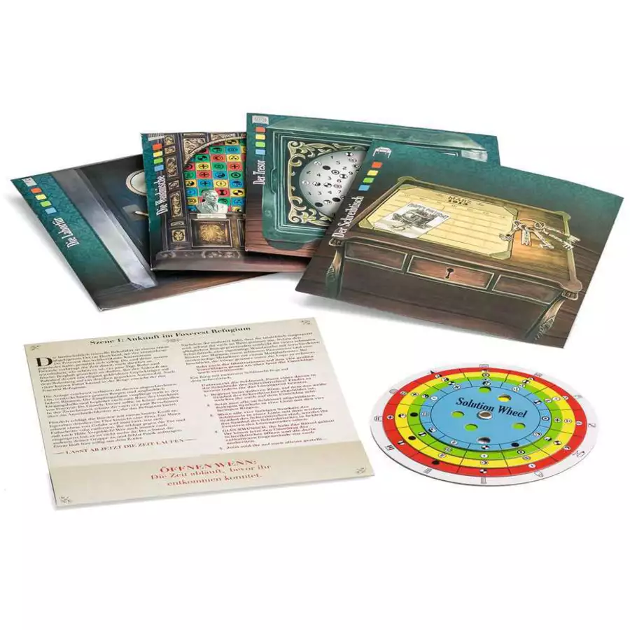 Thinkfun Escape the Room - Das Geheimnis des Refugiums von Dr. Gravely bunt