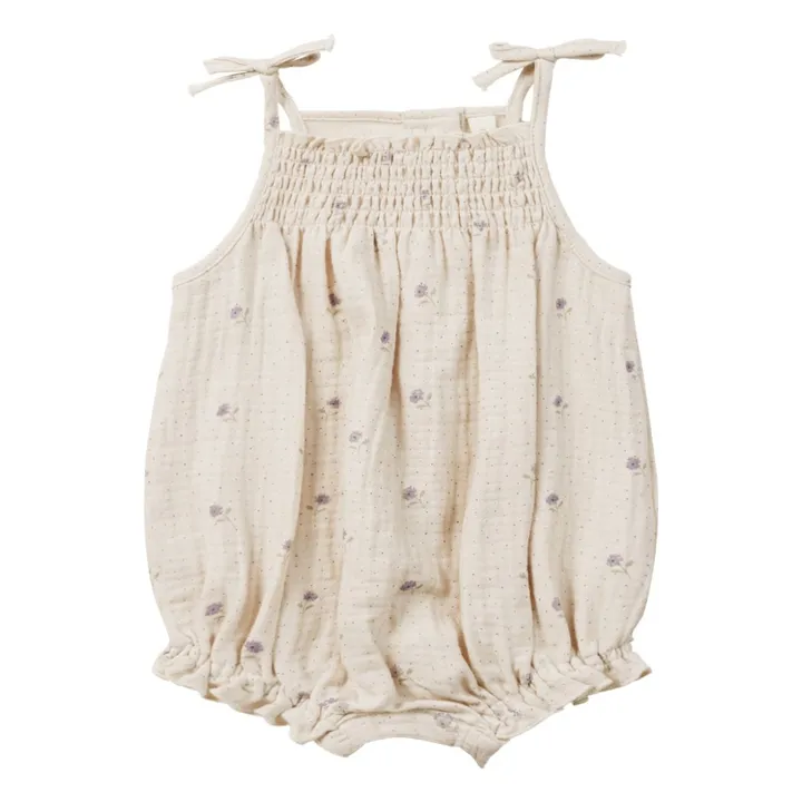 Quincy Mae Barboteuse Betty Smockée | Beige