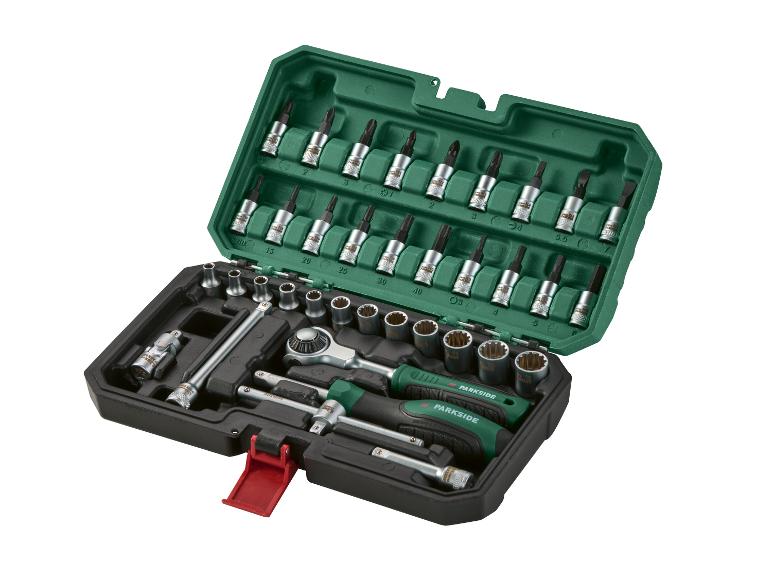 Dopsleutelset met zwenkkopratel