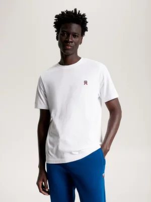 Camiseta com bordado de monograma TH
