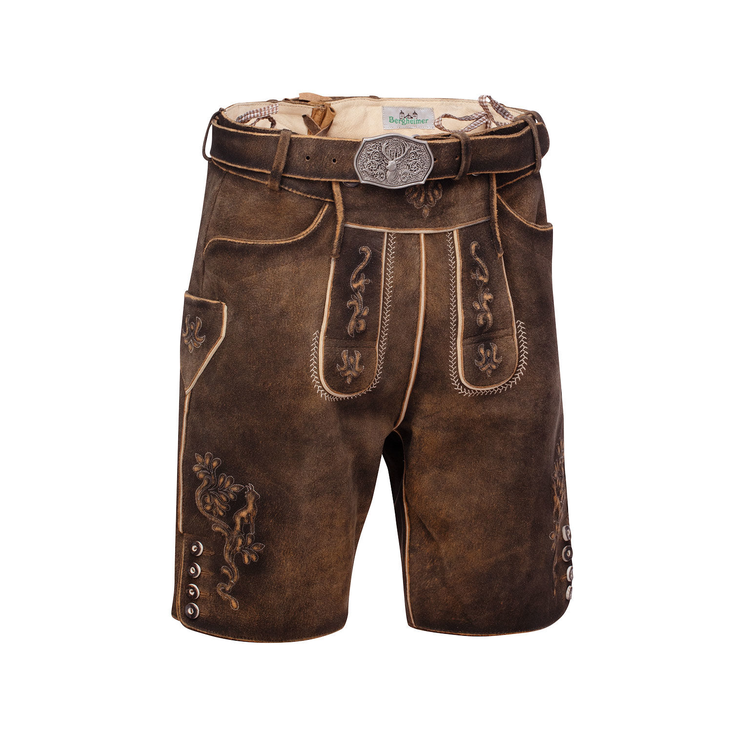 Trachten Lederhose mit Gürtel