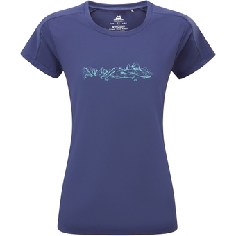 Mountain Equipment Headpoint Skyline T-Shirt Amethyst Damen