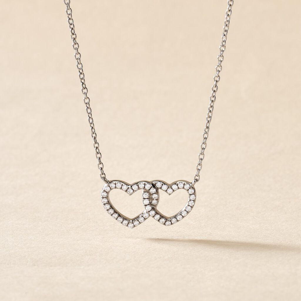Collier Anne-ael Argent Blanc Oxyde De Zirconium