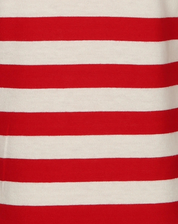 Langarmshirt SEGELBOOT gestreift in rot/weiß