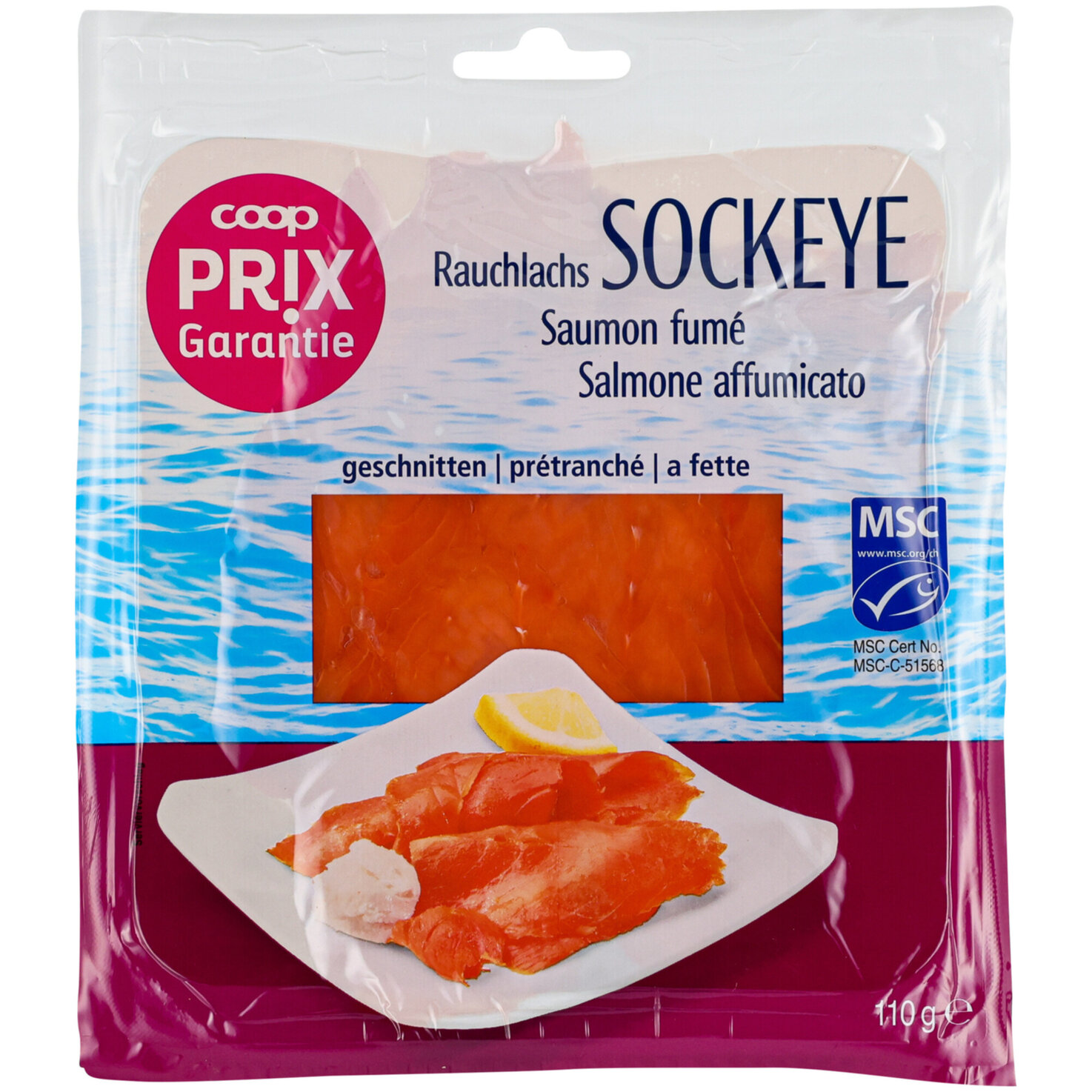 Prix Garantie MSC Rauchlachs Sockeye