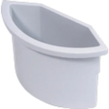 Helit H6106782 Abfalleinsatz, grau, 2l
