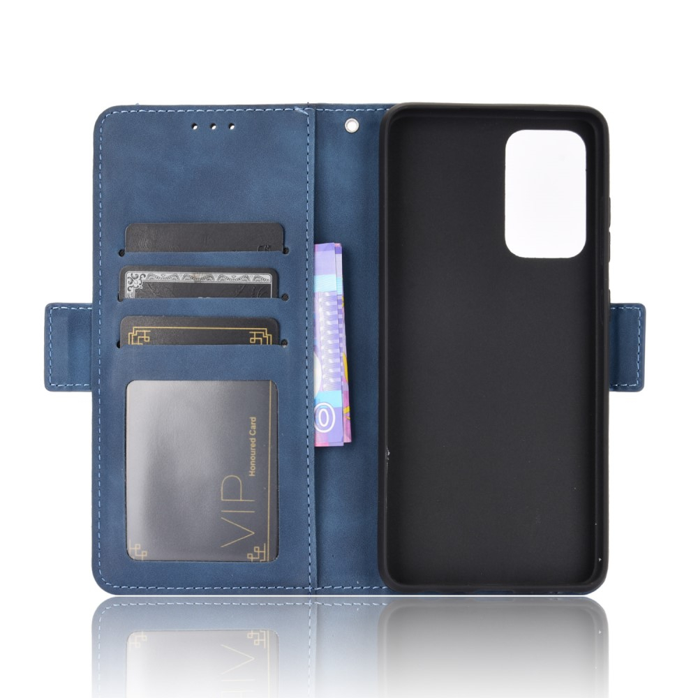 Samsung Galaxy A52s 5G / A52 (5G) Leder Tasche Flip Cover im Retro Look mit Kartenfächer - Blau