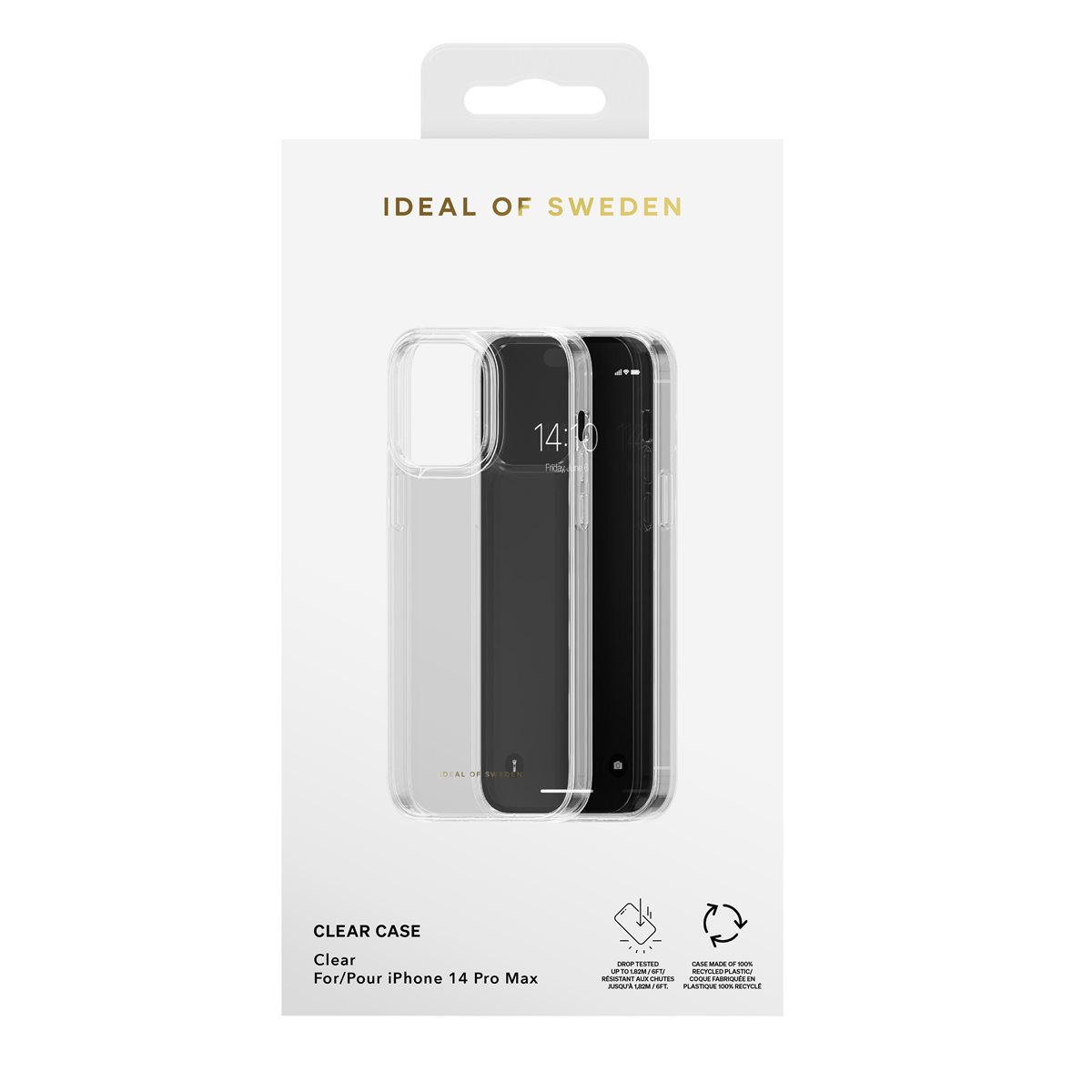 iPhone 14 Pro Max Hardcase Hülle Clear Case Recycled (IDCLCSS23-I2267P-471) - Transparent