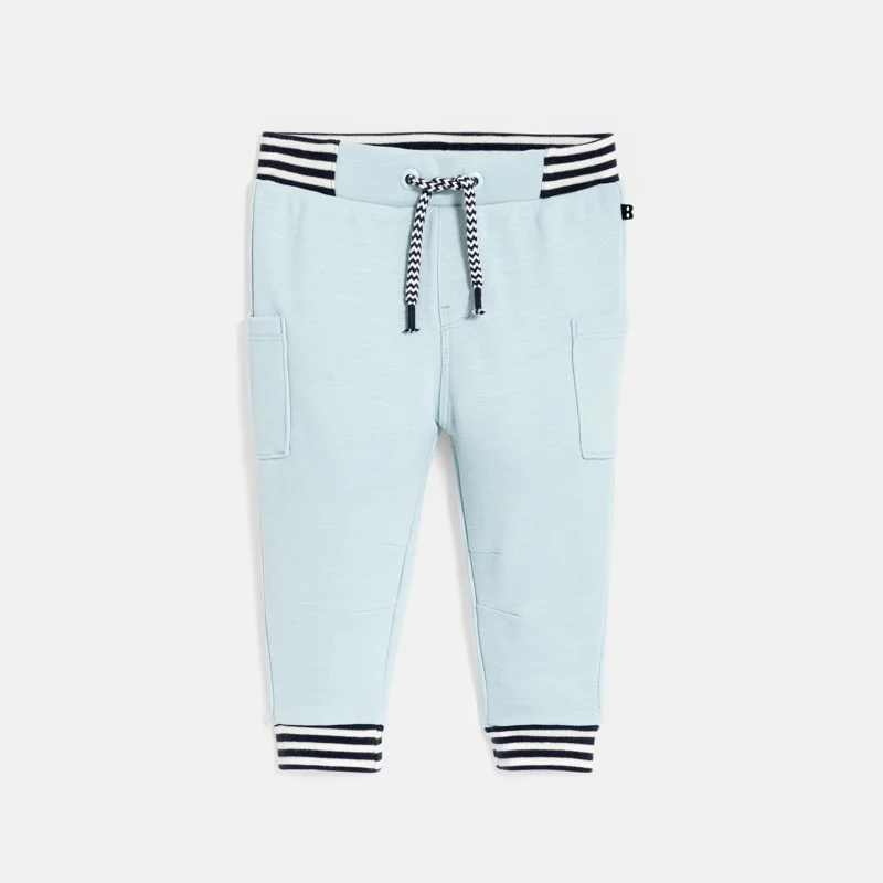 Pantalon molleton jogging bleu bébé garçon Bleu