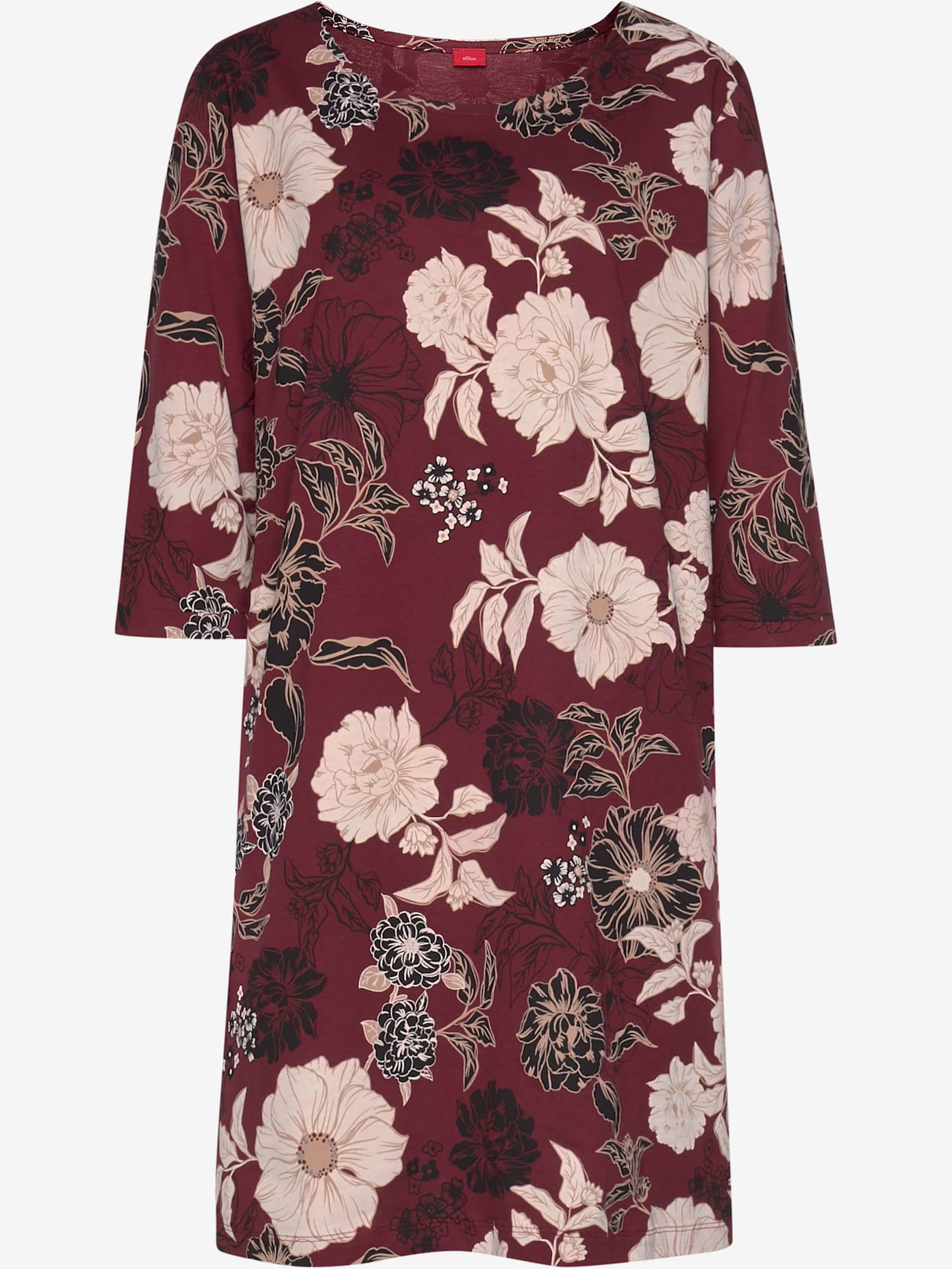 Chemise de nuit au motif floral