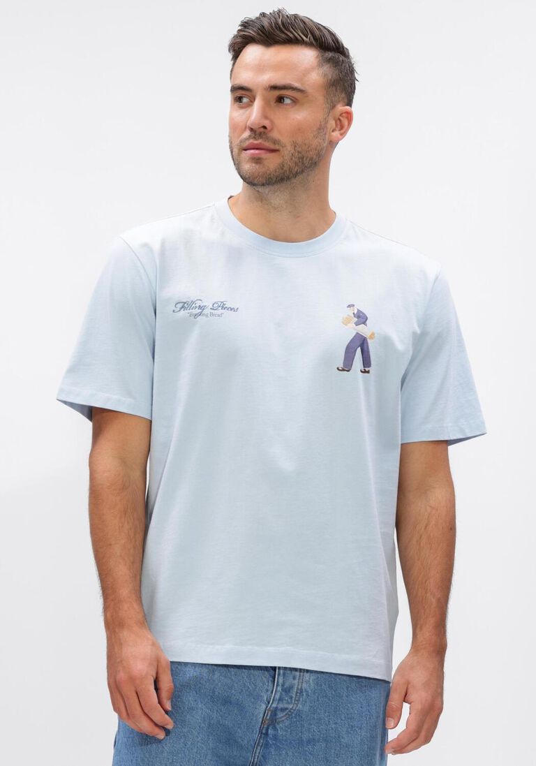 lichtblauwe filling pieces t-shirt t-shirt bakery