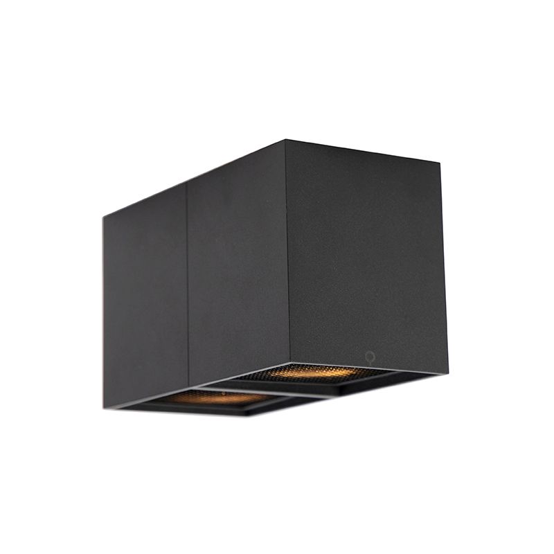Design spot zwart 2-lichts - Qubo Honey