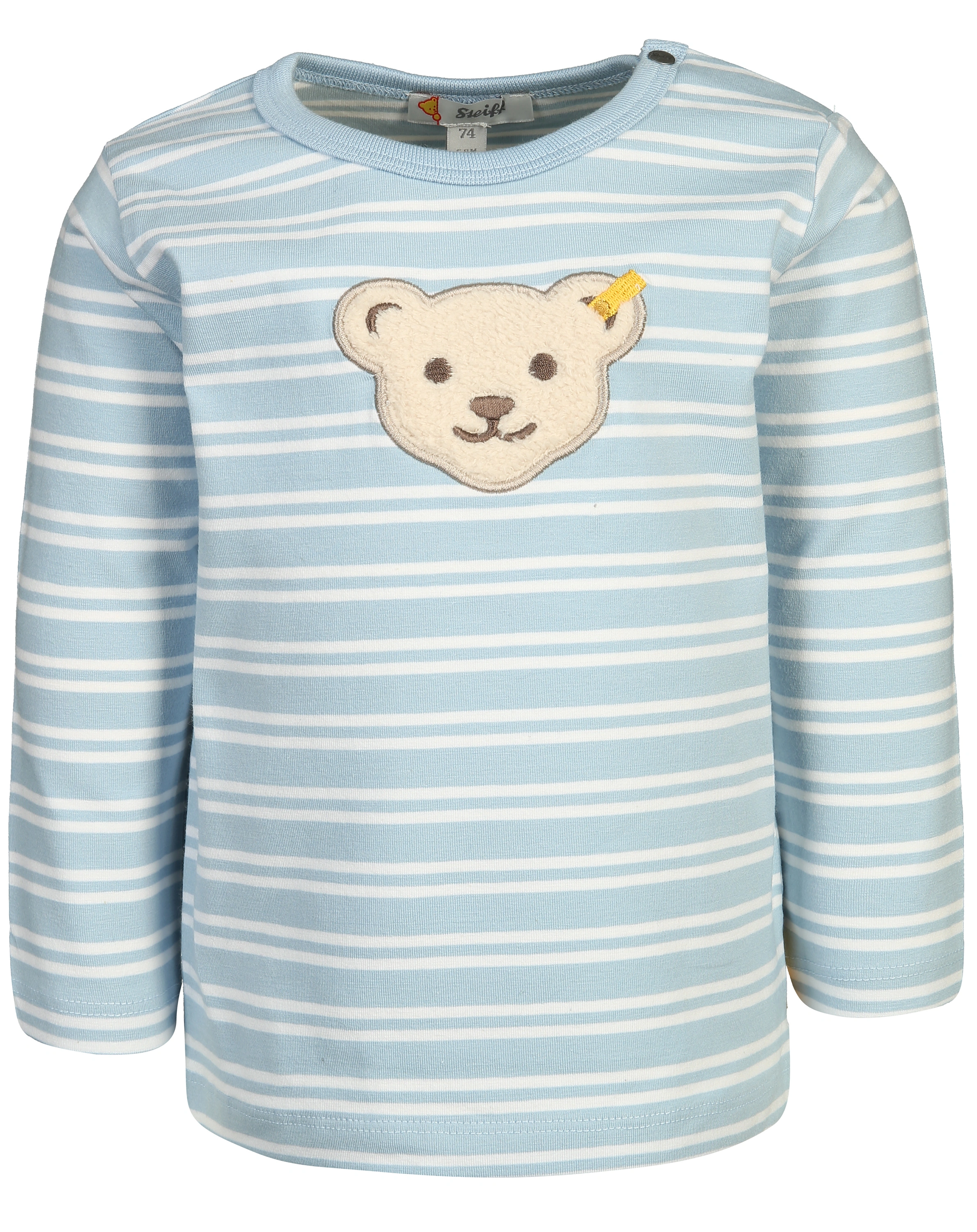 Langarmshirt JOEL gestreift in chambray blue