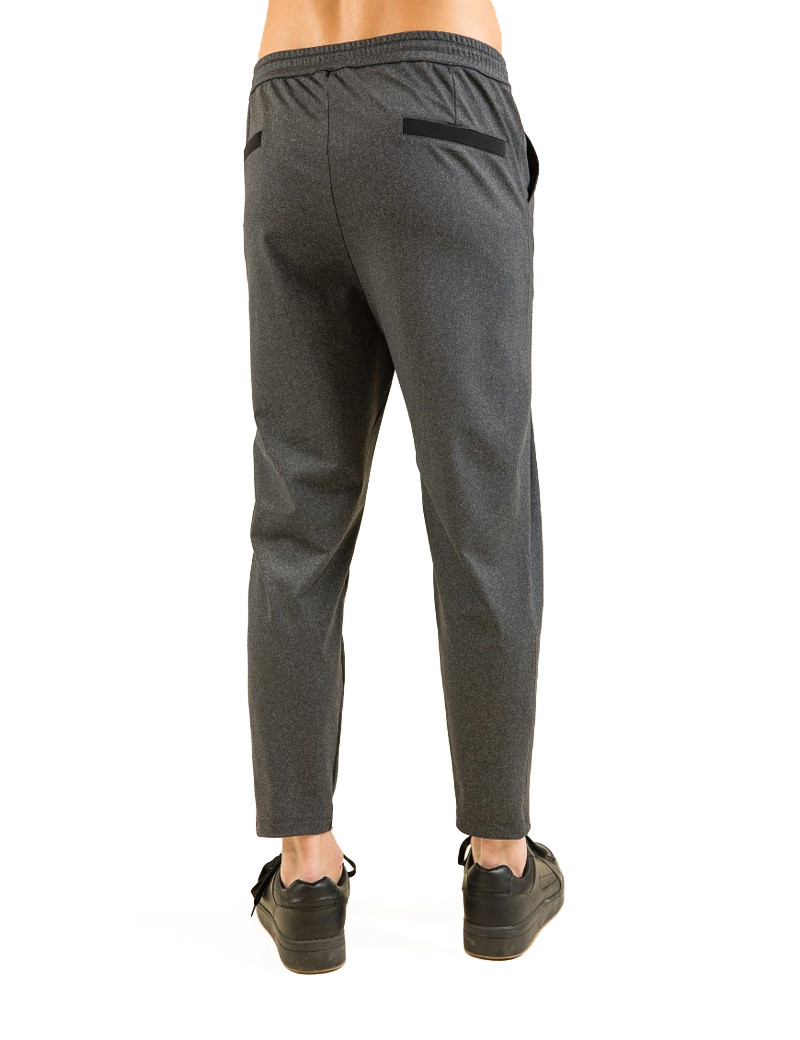 HBT URBAN | CHRIS LOOSE PANTALON HOMME GRIS CHINÉ/NOIR