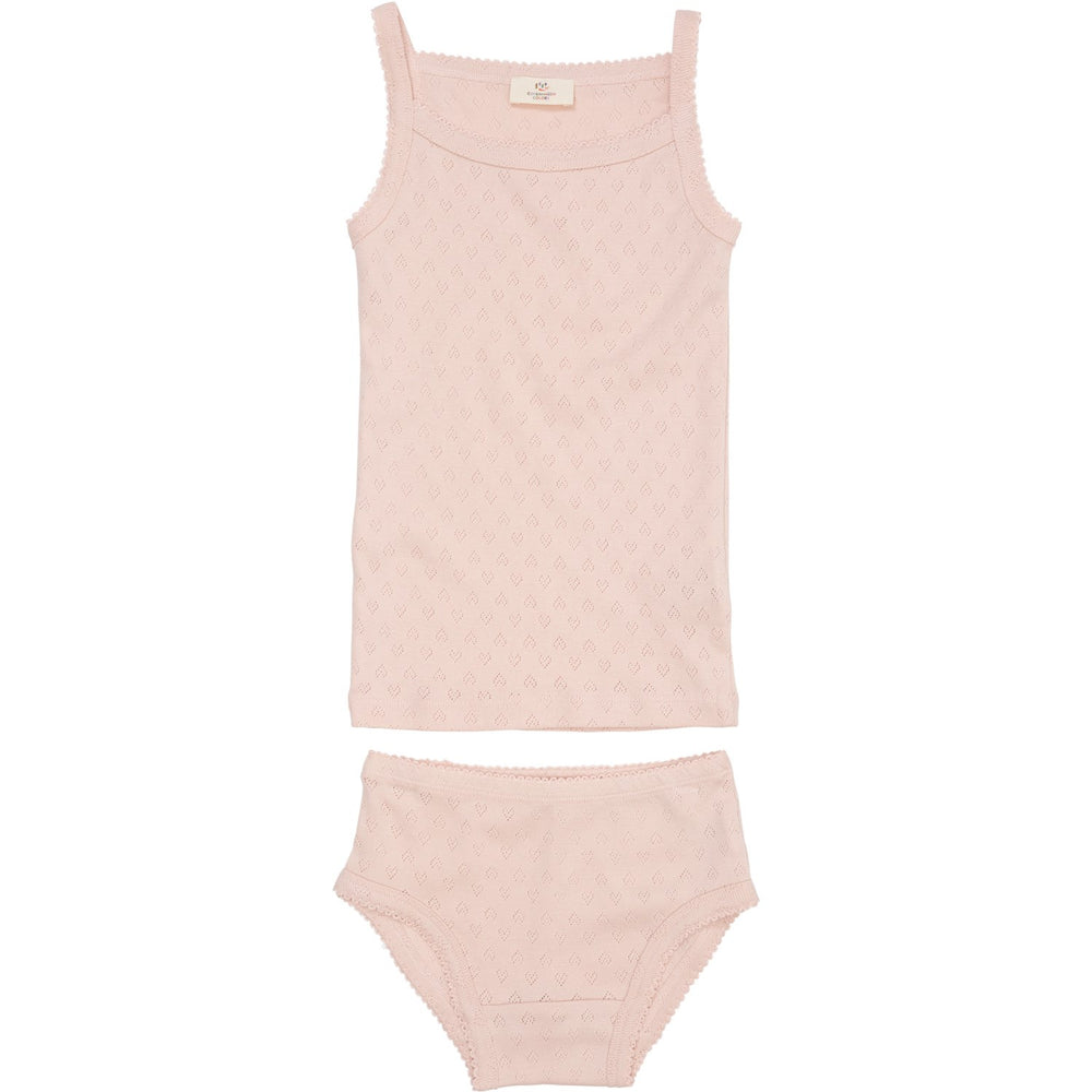 Køb COPENHAGEN COLORS Dusty Rose Pointelle Heart Undertøj Sæt