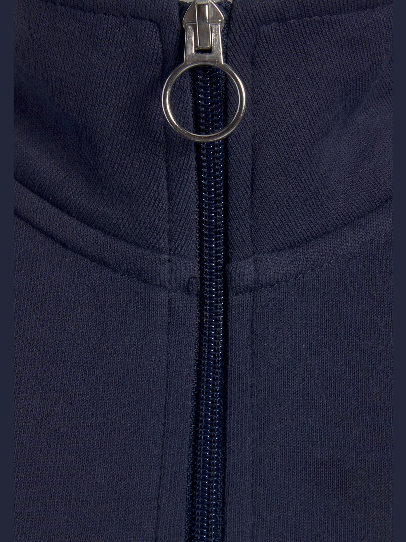 Sweat-shirt pull camionneur avec glissière et col haut