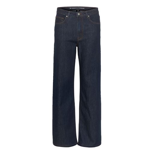 My Essential Wardrobe 35 The Louis High Wide Jeans, Dark Blue Un-Wash, W29/L32
