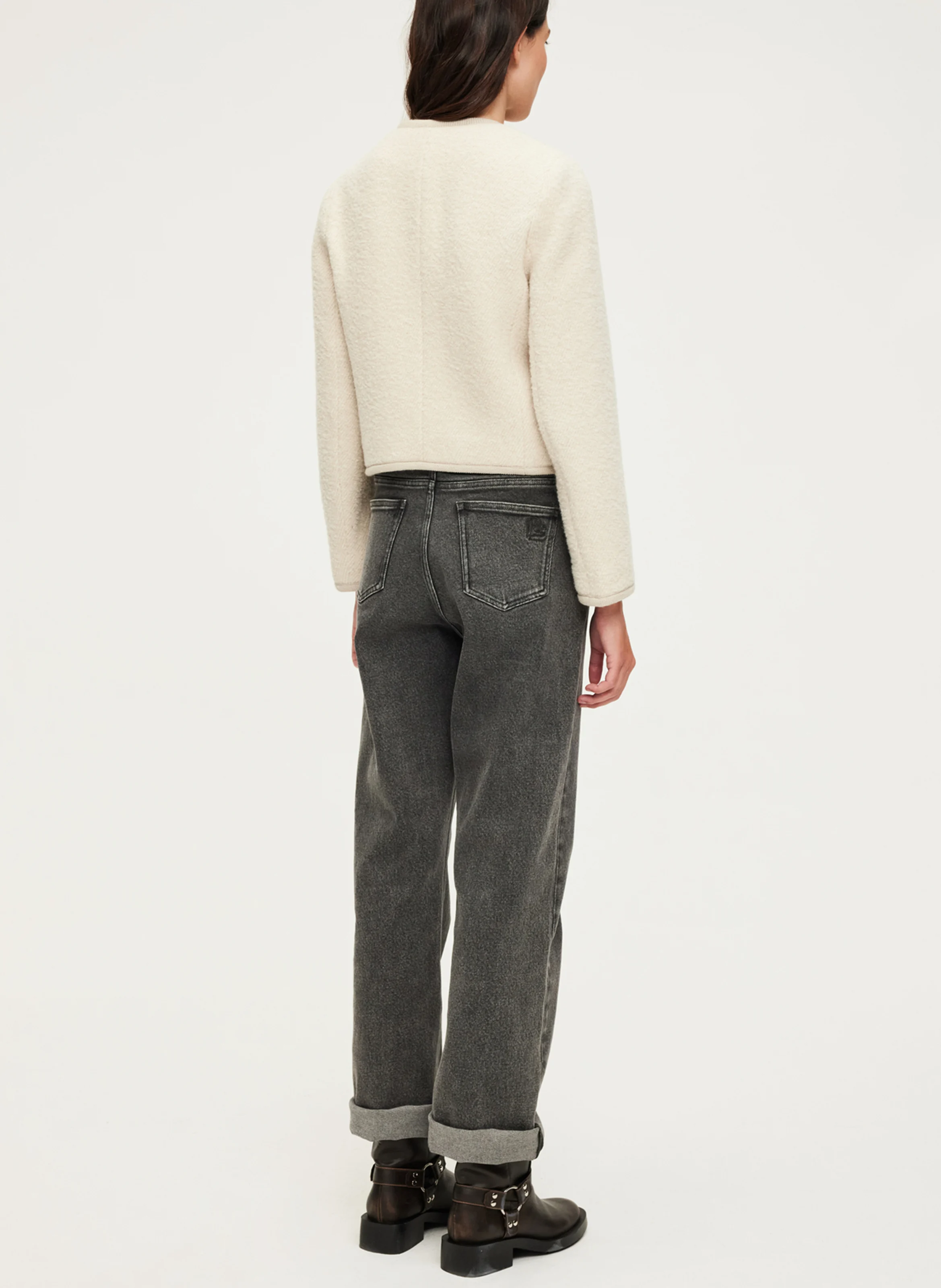 MAHAULT - Veste courte boutonnée| Beige