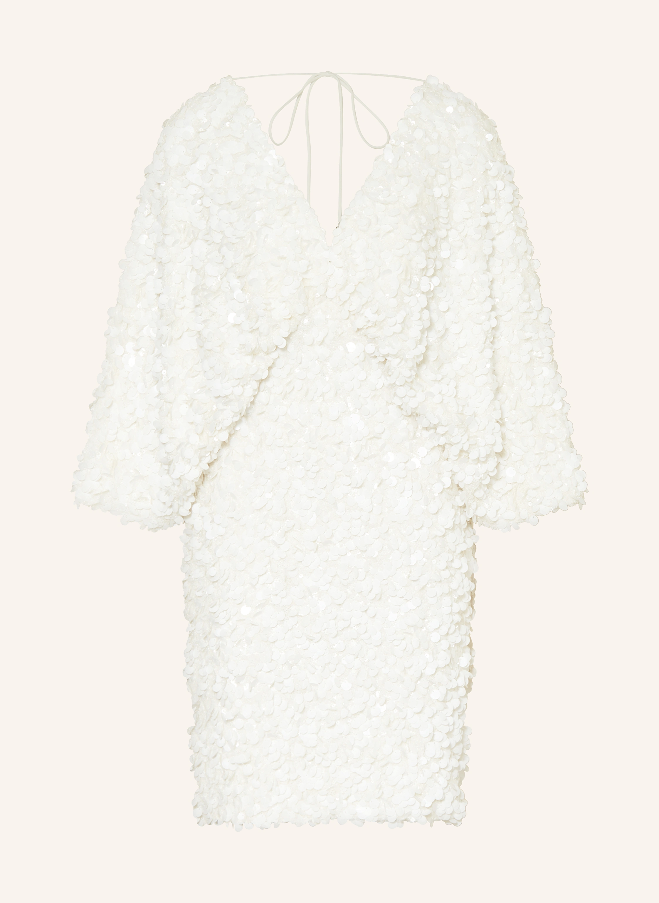 ROTATE Kleid mit Pailletten und 3/4-Arm