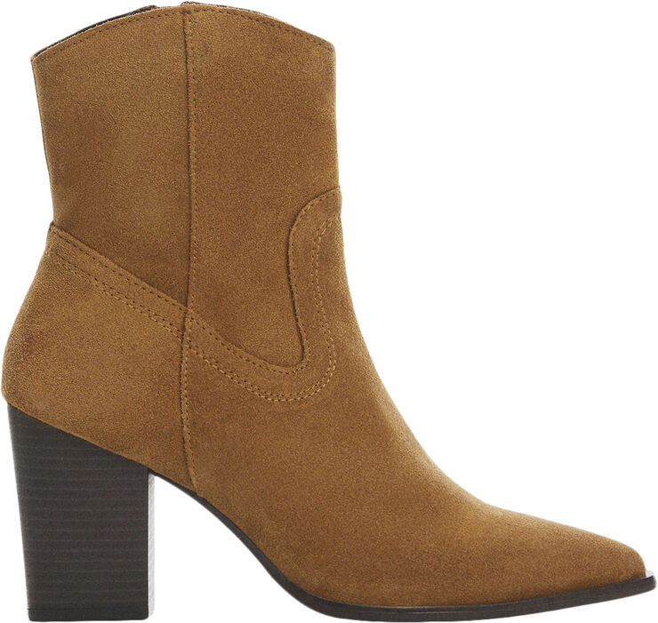 MANGO Heel suede ankle boot 31