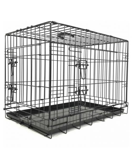 Adori Bench 2-Deurs De Luxe Zwart - Hondenbench