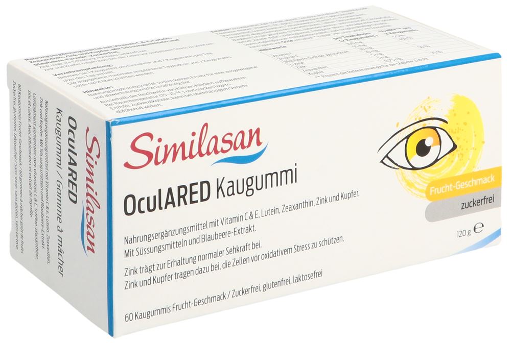 SIMILASAN OculARED Kaugummi Kaugummi Frucht Blist 60 Stk