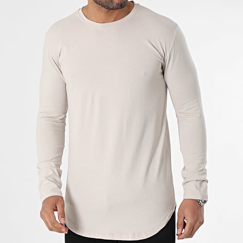 Tee Shirt Manches Longues Beige