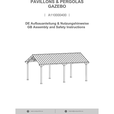 Carport EIGER - 610 cm x 367 cm
