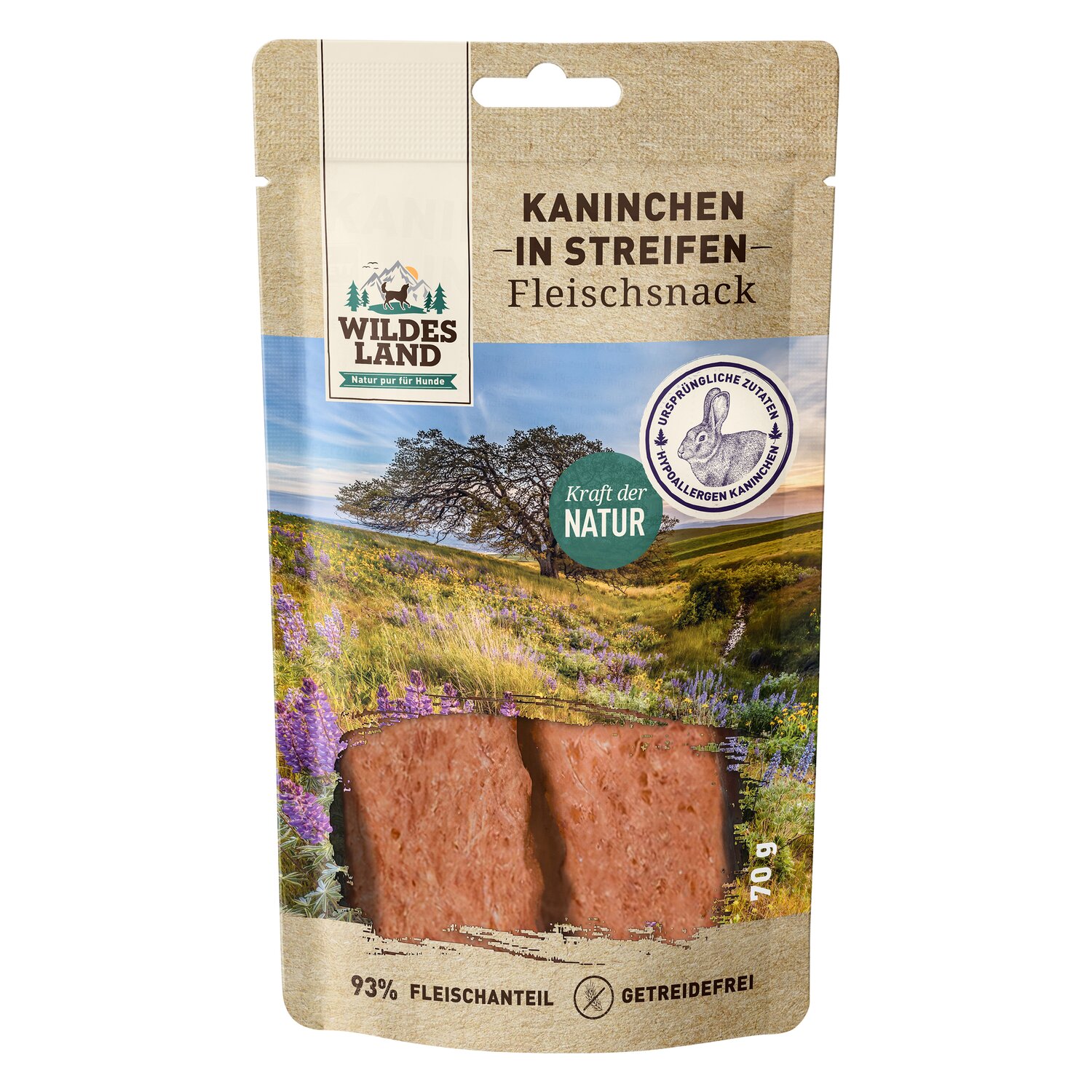WILDES LAND Fleischsnack in Streifen - Ente