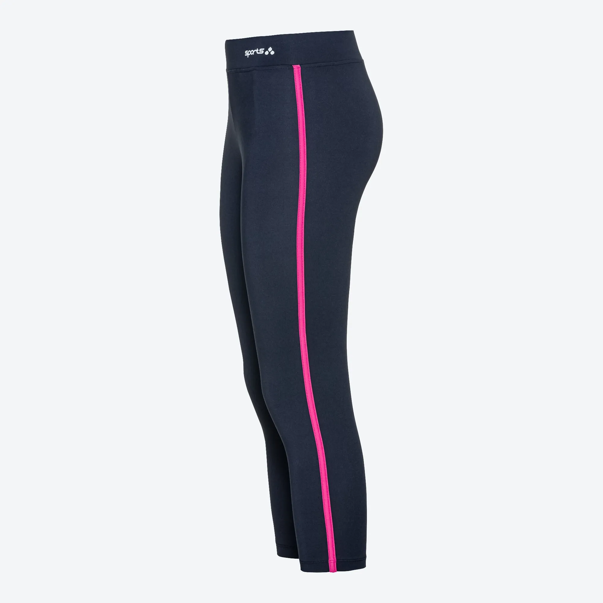 Damen-Sportleggings mit Kontrast-Streifen