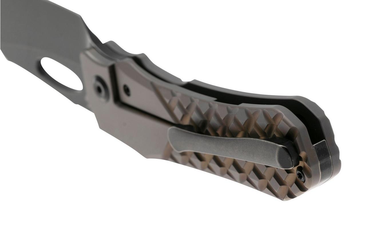 Kansept Loki K1058B4, Blackwashed CPM S35VN, Bronzed Frag Pattern Titanium zakmes, Steven Dunnuck design