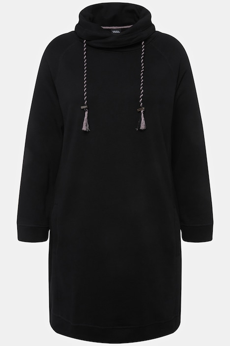 Sweatkleid, Stehkragen, Langarm, Taschen