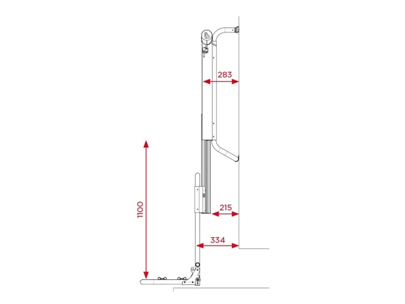 BR-Systems elektrische Bike Lift Rail fietsendrager - rail