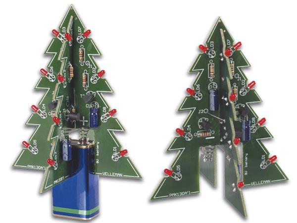 Whadda Bausatz 3D-Weihnachtsbaum Weihnachtsbaum mit gelben und grünen LEDs