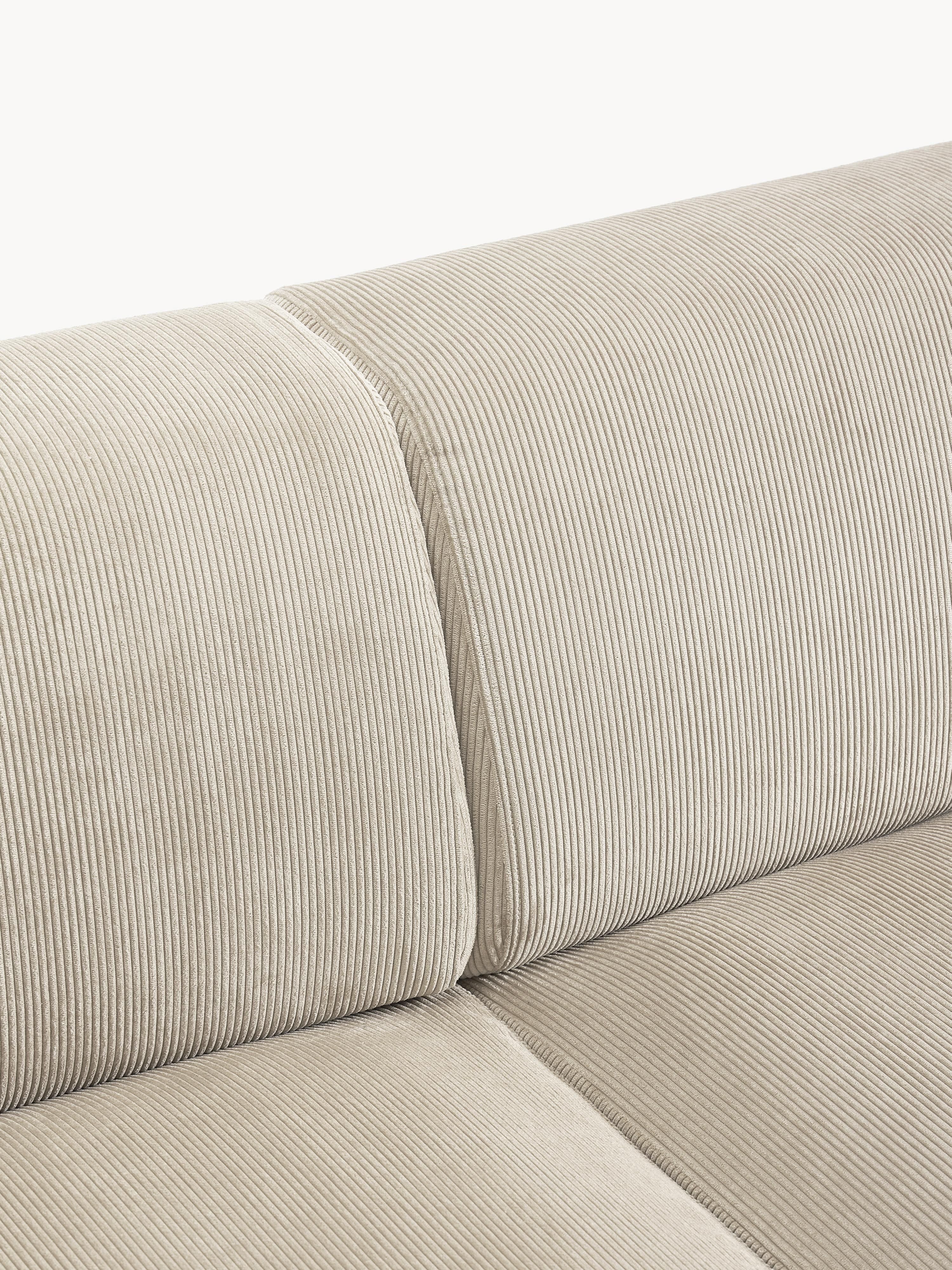 Corduroy hoekbank Melva (4-zits)