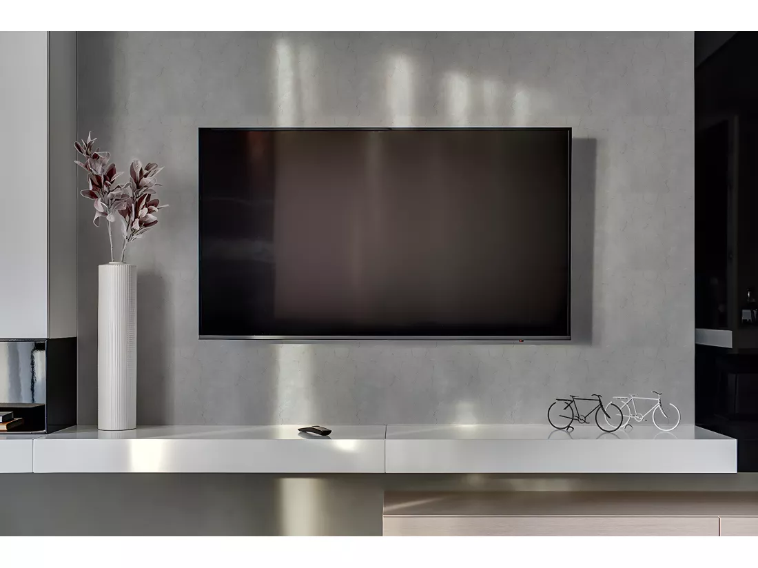 Panneaux muraux en vinyle, Planches en vinyle adhésives - 100x50 cm - Béton fissuré