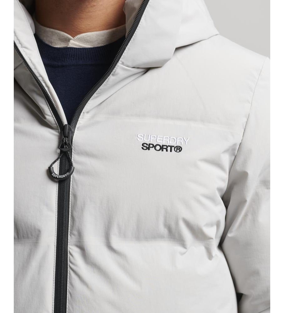 Casaco acolchoado Superdry Boxy cinza