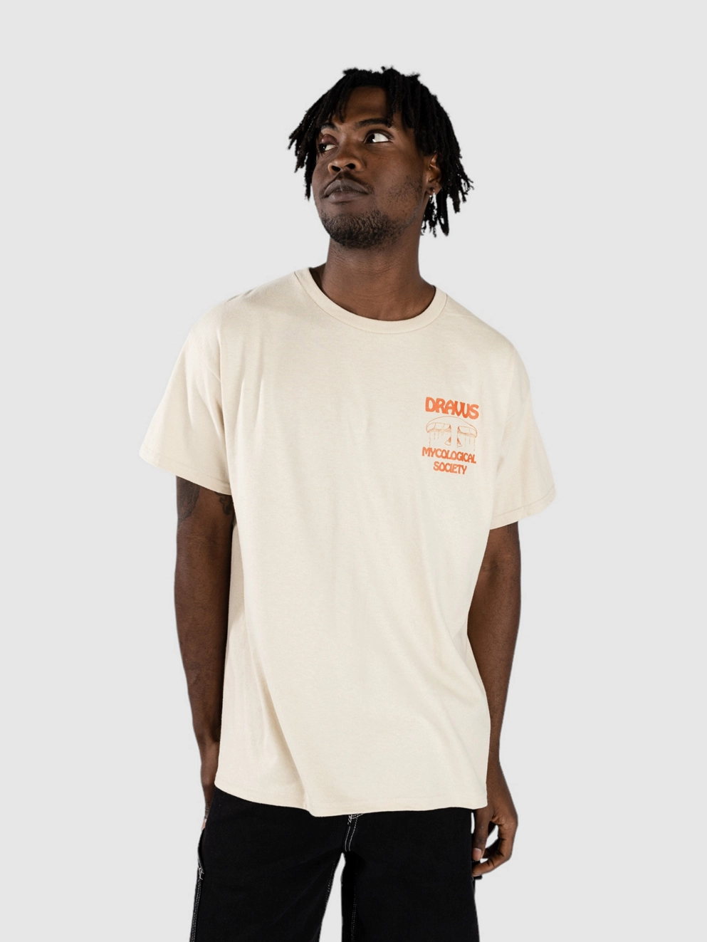 Dravus Mushroom Studies T-Shirt sand